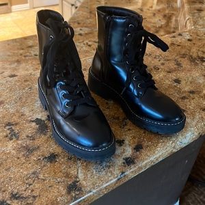 Cute combat style black boots.